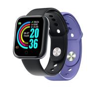 Celly Smartband Trainer 2 Cinturini Inclusi Nero e Viola Smartwatch Garanzia