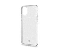 CELLY Sparkle Custodia per cellulare per Apple iPhone 11, Trasparente, Bianco