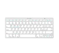 Celly SWKEYBOARDBTSV, Tastiera Meccanica Wireless in Simil-Alluminio, Design Moderno, Compatto e Sottile, Tastiera Gaming Meccanica con Tecnologia Scrittura SIlenziosa