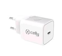 CELLY TC 1 CARICABATTERIE DA RETE POWER DELIVERY WALL USB-C 30W WHITE