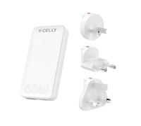 Celly TCTRAVELUNI65W carica batterie Caricatore per batteria USB