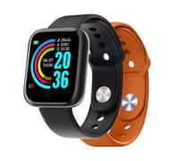 CELLY - TRAINERBEATOR - FIT TRACKER CON DOPPIO CINTURINO, Fitness tracker, Display LCD Transflettivo 1,44 - ,15GB - Nero
