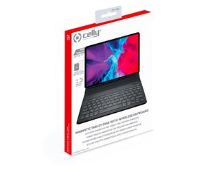Celly Universal Magnetic Tablet Case with Wireless Keyboard up To 11″