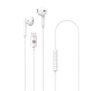 CELLY UP1100TYPECWH AURICOLARI STEREO IN-EAR A FILO CON MICROFONO TASTO DI RISPO