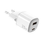 Celly UPTC1USB1USBC25 - Caricabatteria da rete doppia porta USB-C e USB-A, 25W