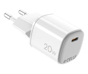 Celly UPTC1USBC20WWH Caricatore per dispositivi mobili, smartphone, smartwatch, tablet, telefono Bianco USB Interno - Nouvo