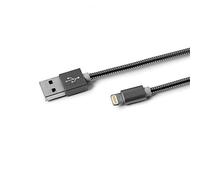Celly USBLIGHTSNAKEDS cavo per cellulare USB-A Lightning Metallico