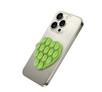 Celly, Ventosa a Forma di Cuore Per Telefono con Ventose in Silicone, Supporto Portacellulare Versatile, Colore Verde, 7,5 x 6 cm