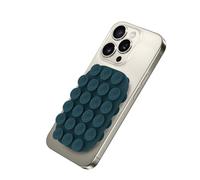 Celly, Ventosa Rettangolare Per Telefono Con 22 Ventose in Silicone, Supporto Portacellulare Versatile, Colore Blu, 9 x 6 cm