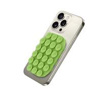 Celly, Ventosa Rettangolare Per Telefono Con 22 Ventose in Silicone, Supporto Portacellulare Versatile, Colore Verde, 9 x 6 cm