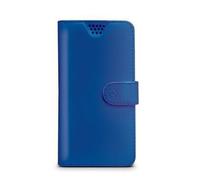 CELLY Custodia a borsellino Blu per smartphone 6" in Ecopelle