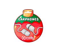 IN-EAR STEREO EARPHONEX 3.5MM XMAS