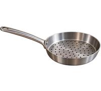 CELMS Padella per Castagne da Camino Braciere Caldarroste Tegame in Allluminio Certificato Alimenti Diametro 26cm