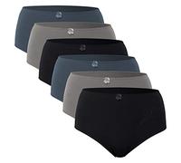 Celodoro Slip da donna in microfibra (confezione da 6) con ricamo, City, 52-54