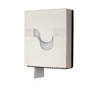 CELTEX - Megamini Dispenser Maxi Jumbo per carta igienica, dispenser in ABS compatibile con carta igienica a rotolo nel formato 15x9, formato 1 confezione-colore bianco