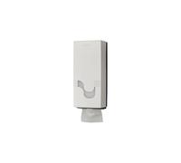 CELTEX - Megamini Dispenser per carta igienica interfogliata, dispenser in ABS lucido, formato 1 confezione-colore bianco