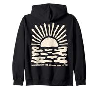 Celtic Blessing e Deep Peace come Surfer's Wave Art Felpa con Cappuccio