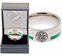 Celtic FC Acciaio Inox Colore CFC Righe Fedina Completo IN Scatola Regalo