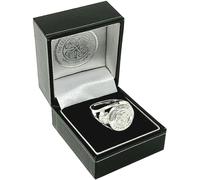 Celtic FC Argento Sterling Crest Anello IN Confezione Regalo CFC Misura Rux