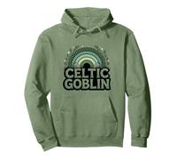 Celtic Goblin T Shirt Mitologia Irlandese Divertente Giorno di San Patrizio Felpa con Cappuccio