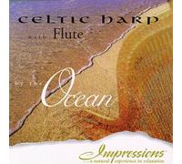 Celtic Harp With Flute By The Ocean