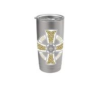 Celtic High Cross - Nodi decorativi 8 Bicchiere termico in acciaio inox doppia parete