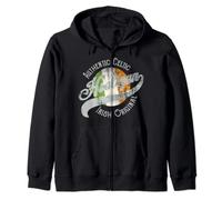 Celtic Hooligan - Emblema Originale Stile Baseball Irlandese Felpa con Cappuccio