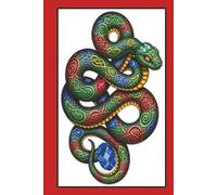 Celtic Knots Snake Half Lined Paper Sketchbook Journal: 6x9 Hardcover For Drawing and Writing