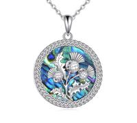 Celtic Necklace Silver Tree of Life/Hamsa/Witches Knot/Claddagh/Viking/Pentagram/Ankh Pendant Necklace Celtic Jewelry Gift for Women