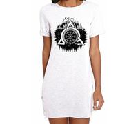 Celtic Nodo Foresta Design Tattoo Hipster Stampa Grande Donna Abito