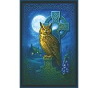 Celtic Owl Journal - 6″ × 9″ Full Moon Cottage Edition (150 Lined Pages): Great Horned, Golden Eagle Owl Celtic Cross Notebook for Manifestation Dreamwork, Shadow Work, Moon-Phase Diary!