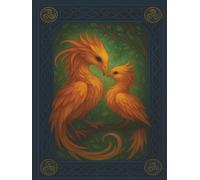 Celtic Phoenix Journal - 8.5″ × 11″ Tree of Life Edition (120 Lined Pages): Large 8.5″ × 11″ Celtic Diary With Golden Phoenix Cover And World Tree ... Diaries, Or As A Magical Grimoire!