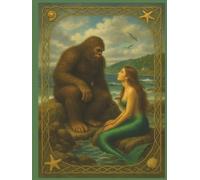 Celtic Sasquatch & Mermaid Journal - Oregon Coast Edition 8.5" × 11" (120 Lined Pages): Norse Bigfoot Writing Notebook for Manifestation and Gratitude ... Diary for Cryptid, Yeti, and Siren Lovers!