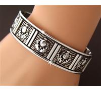 Celtic Scozzese Cardo Argento Sopra Peltro Bracciale a Polsino