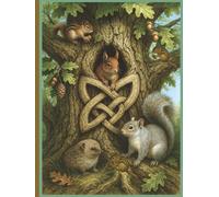 Celtic Squirrel & Chipmunk Journal - Woodland Oak Edition 8.5″ × 11″ (180 Lined Pages): Woodland Squirrel World Tree Notebook for Gratitude ... Note Journaling & Forest Animal Lovers!