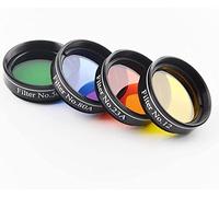 Celticbird Set di 4 filtri colorati per telescopio da 3,2 cm, rosso, giallo, verde, blu, per Celestron, Orion, Sky-Watcher, Meade, William e qualsiasi modello di marca