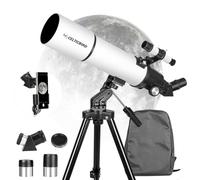 CELTICBIRD Telescopio 80 mm Apertura 560 mm-Telescopio astronomico di rifrazione per adulti e principianti - AZ Mount con zaino, filtro lunare（80560）