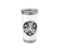 Celtico Libro di Kells Trinity Hounds Bicchiere termico in acciaio inox doppia parete