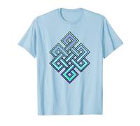 Celtico nodo infinito simbolo spirituale buddista viola acqua Maglietta