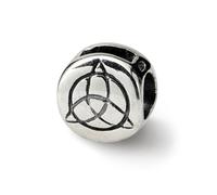 Celtico Trinità Perlina .925 Argento Sterling Anticato Finitura Reflection Beads