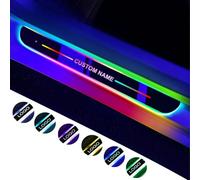 Celtty Battitacco a LED Luce a Pedale per Auto, LOGO/Testo Personalizzato Benvenuto Luce a Induzione a LED Senza Cablaggio per Tutti i Modelli di Auto