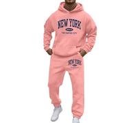 Celucke Tuta Uomo Completa Invernale Tute da Ginnastica da Uomo con Cappuccio Tuta Felpata Uomo Cotone Felpa Sportiva e Pantaloni Sportivi Completo Palestra Invernali