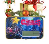 Celuicion Christmas Santa Orologio - Orologio di Natale con visualizzazione data e temperatura - Decorazione per feste ufficio, soggiorno, cucina, camera da letto, palestra, casa