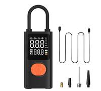 Celuicion Compressore d'aria portatile,Pompa ad aria elettrica - Gonfiatore di pneumatici leggero ricaricabile con manometro digitale per camion bicicletta riparazione palla viaggi all'aperto