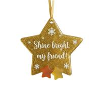 Celuicion Decorazione per albero di Natale in vetro di mare, decorazione in stile costiero, per l'albero di Natale, per interni ed esterni, davanzali, giardino e