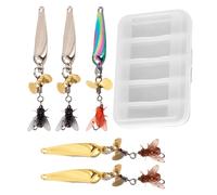 Celuicion Esca artificiale galleggiante per pesce persico, esca artificiale galleggiante, per acqua dolce e salata durante la pesca spinning, troll e campeggio pesca