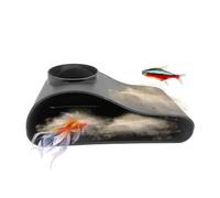 Celuicion Grotta Per Acquario - Grotte per Vasca per Pesci | Riposo Rifugio Tunnel Decorazioni Protezione Habitat Tartarughe Dolce Acquario Terrari