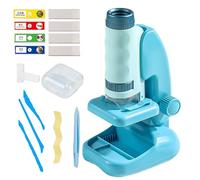 Celuicion Microscopio Giocattolo Per Bambini | Microscopio Educativo con Ingrandimento 60X-180X - Giocattolo Educativo Scientifico Per Esplorazione A Casa E In Viaggio