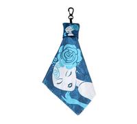 Celuicion Panni di pulizia per occhiali | Salviette riutilizzabili in microfibra per occhiali da sole con portachiavi | Motivo floreale per fotocamera touch screen finestra