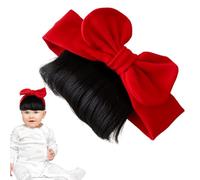Celuicion Parrucca Per Bambini - Fascie con Fiocco e Frangia per Ragazze,Copricapo Alla Moda, Accessorio Capelli Per Uso Quotidiano, Viaggio, Compleanno, Fotografia, Eventi Speciali